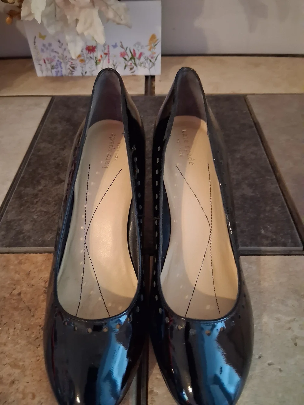 kate spade Black Patent Leather Pumps